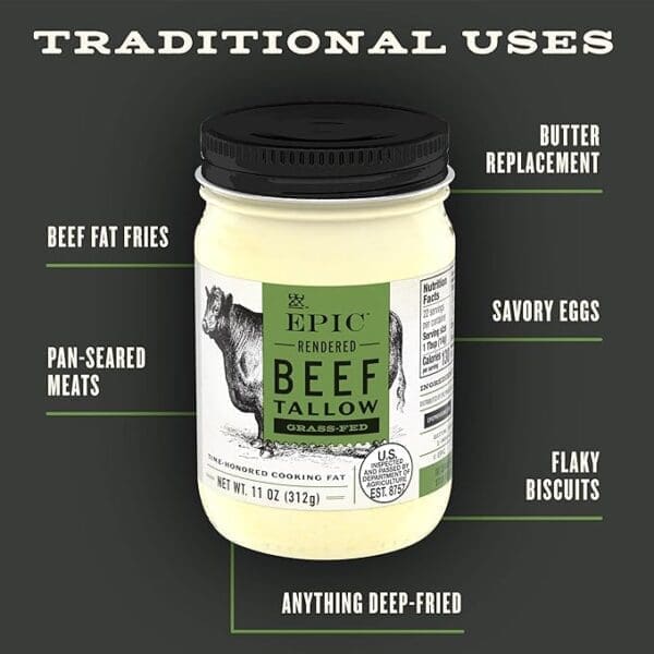 Epic Grass-Fed Beef Tallow