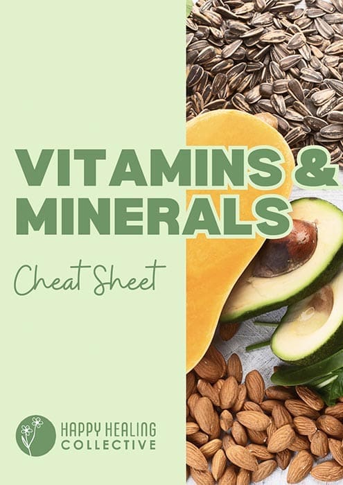 Vitamins and Minerals Cheat Sheet